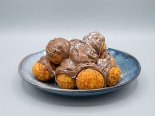 Papanași bites cu nutella