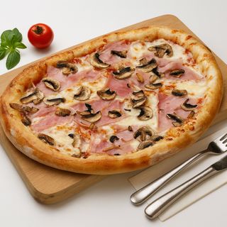 Pinsa  Prosciutto e funghi