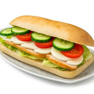 Panino cu bucati de pui