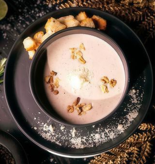 Supa crema de ciuperci și trufe