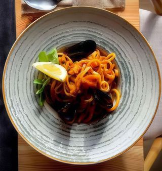 Linguine cu fructe de mare