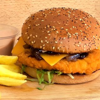 hamburger crispy chicken