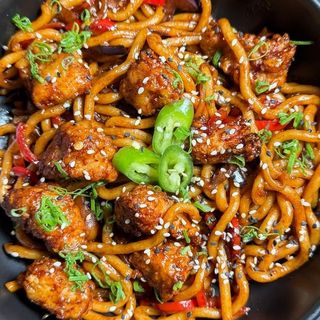 Korean udon chicken