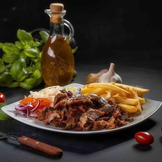 Shaorma Farfurie  Mixta Pui- Vita -Berbecut