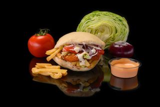 Kebab la farfurie veggie