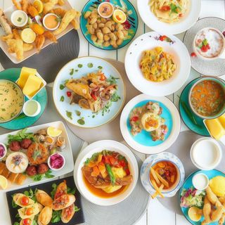 Calamar pane, inele de ceapā, paine prajita