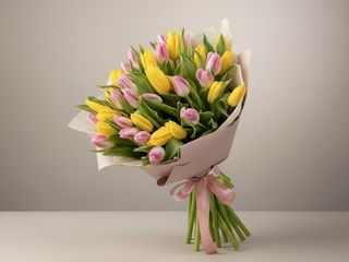 Buchet lalele mix pastel-41 Fire