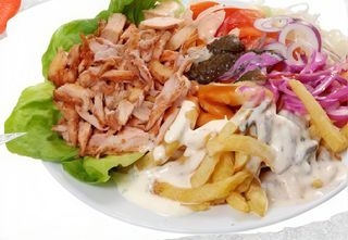 Shawarma pui farfurie
