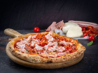 Pizza Cotto e Salsiccia Ø 32cm