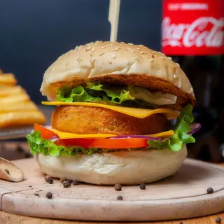 Meniu cheeseburger vegetal