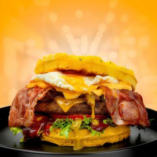 Breakfast burger
