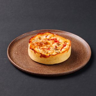 Tartă cu pui, ardei și ciuperci