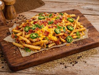 Spicy loaded fries