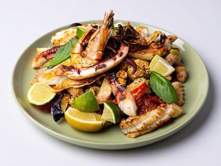 Platou fructe de mare pentru 2 persoane