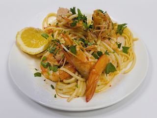 Spaghete A.O.P cu creveti