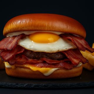 Bac’n’egg cheeseburger