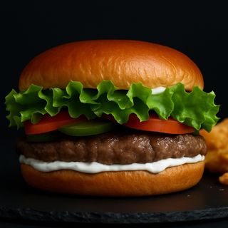 American cheeseburger