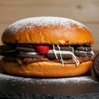 Oreo crunch burger