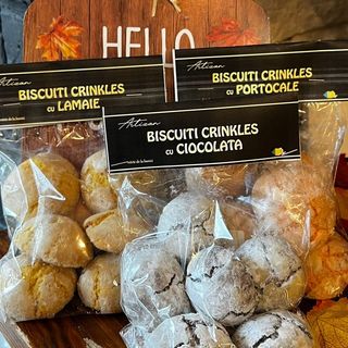 Biscuiți crinkles cu lămâie 