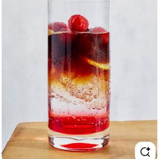Raspberry espresso tonic