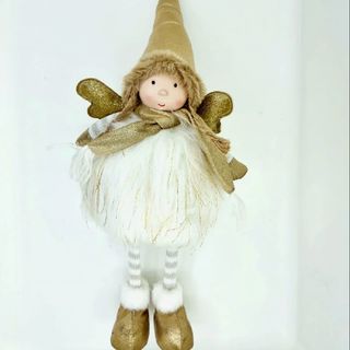 Fetita inger cu lumini aurie