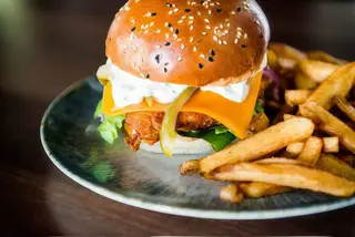 Chicken cheese burger