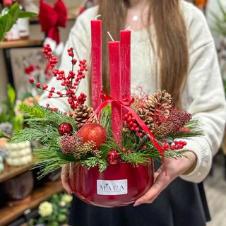 Aranjament festiv roșu 