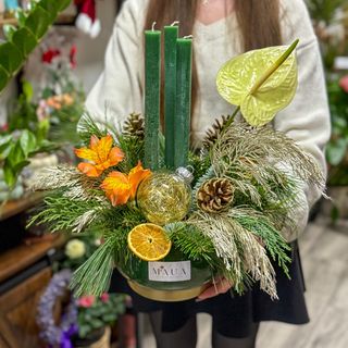 Aranjament festiv verde 