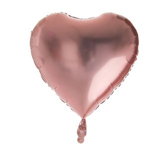 Balon heliu - inima roz 45 cm