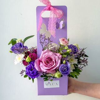 Aranjament fluturaș mov 