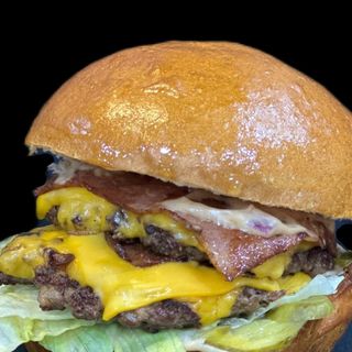 The Smash Burger with fries and sos burgatore