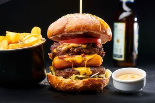 Rockfort with fries and sos burgatore