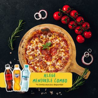 Pepperoni Ø33cm + sos + suc