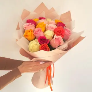 Buchet Flori 21 Ziua ta norocoasa - colorat