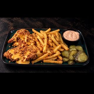 Crispy cheddar meniu