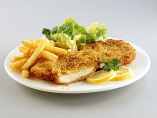 Șnițel de pui.
