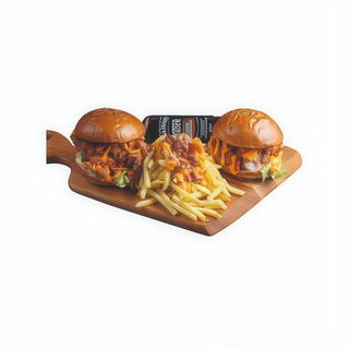 1+1 Jack Daniel`s Double + Porție de cartofi prăjiți cu bacon și cheddar