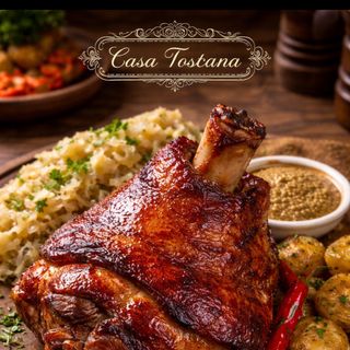 Ciolan afumat rumenit cu mujdei de casa