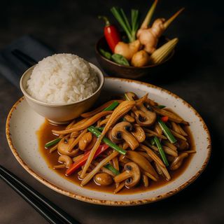 Ginger dish rice
