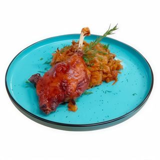 Pulpă de rață cu varză călită 400g 