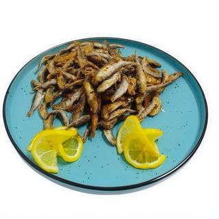 Hamsii prăjite cu mujdei de usturoi