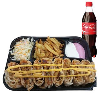 Shaorma Arabeasca de pui + Coca cola 0,5l sau Bere Golden Braun 0.5L