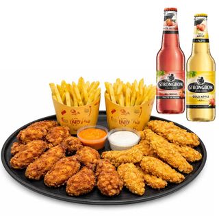 Big  Chicken Party + 2 sticle Strongbow 330ml GRATIS la alegere