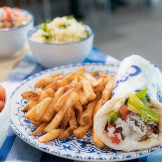  Gyros porc la pită clasic