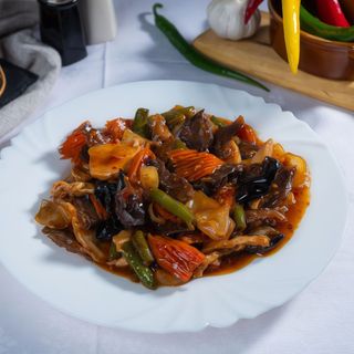 Pui și vită (dulce - picant)