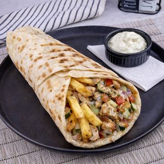 Shaorma de pui la lipie