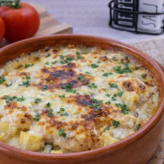 Pui gratinat