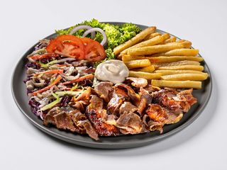 DAbo de vită & curcan la farfurie mare