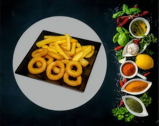 COMBO - inele calamar pane & chips