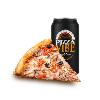 Pizza vibe felie + Bautura racoritoare 0,33 ml